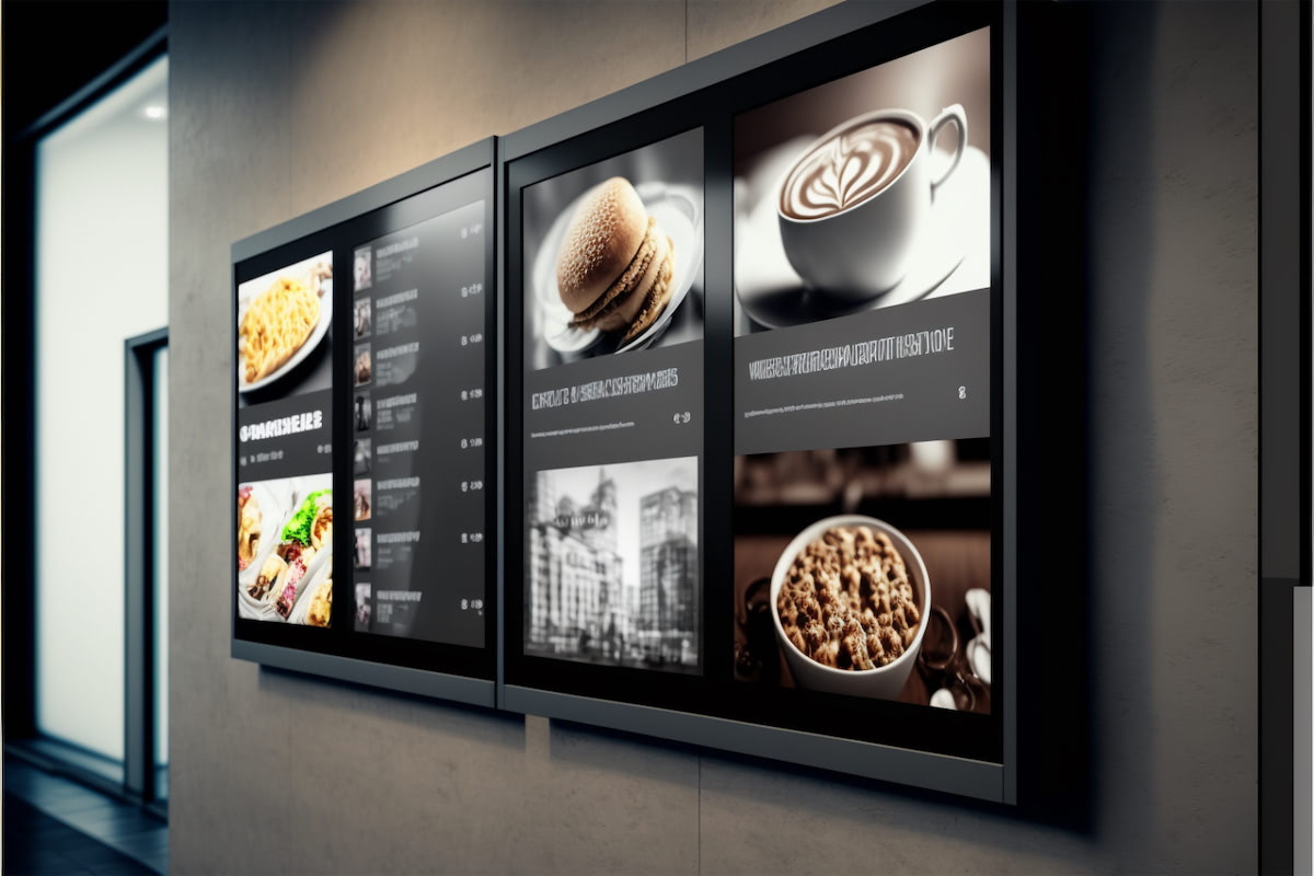 Digital Signage used by a Cafe
