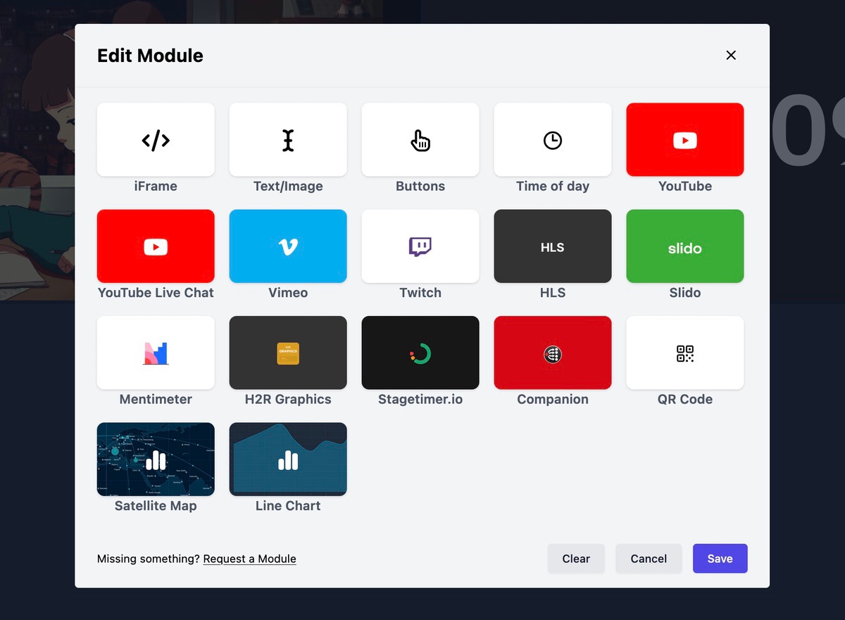 Choose a module