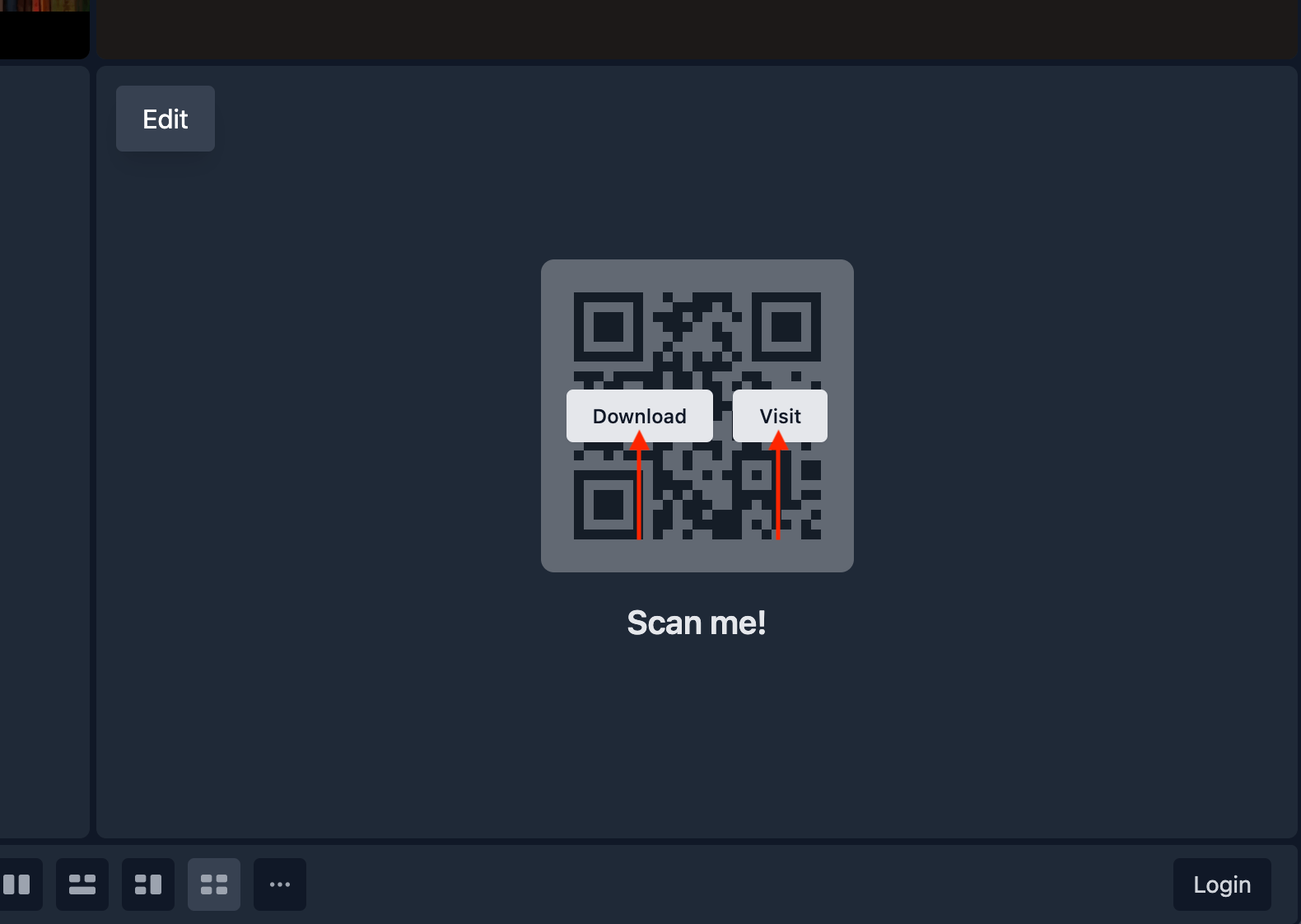 QR Code "Visit" and "Download" links